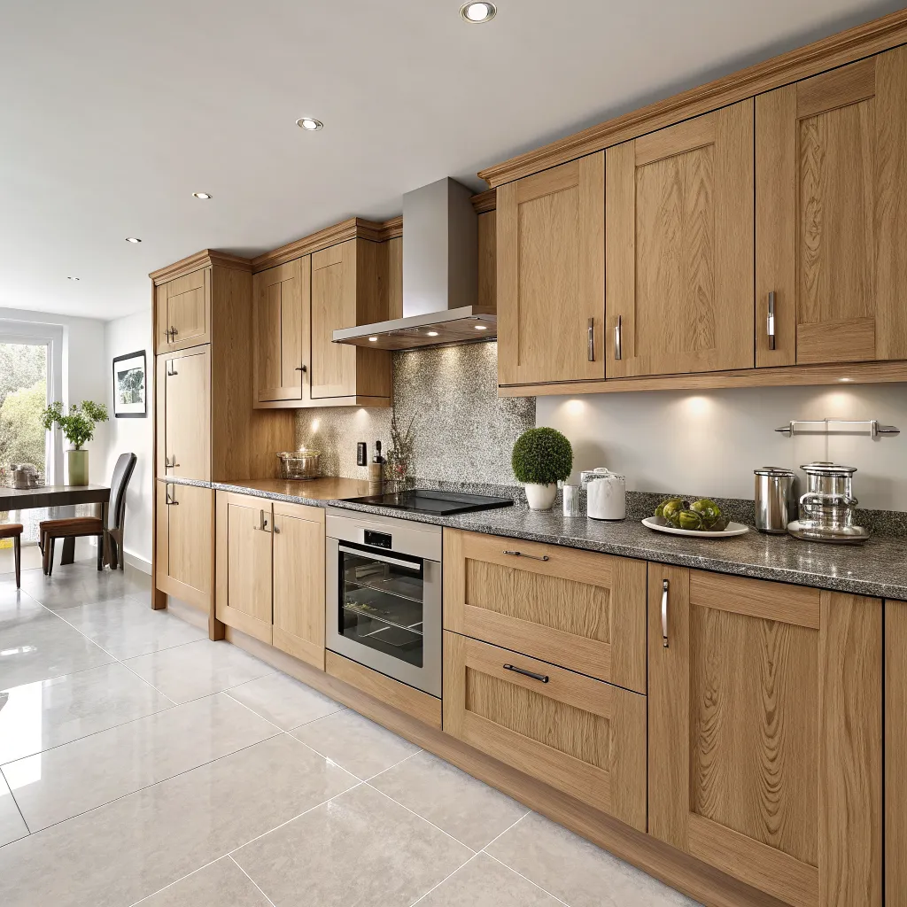 Cocina Roble Minimalista